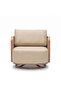 AMARETTO OUTDOOR SINGLE SWIVEL CHAIR - BEIGE - 6