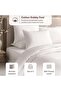 HH Luxe 600TC Cotton Sateen Engineered Dobby 3-Piece Queen Comforter Set 200x240cm - White - 7
