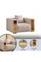 SANO SINGLE SEATER SOFA - CREAM - 3