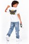 Ukraine Brave Spirit Trident & Eagle Graphic Kids T-Shirt - 2