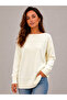 Women's Boat Neck Textured Knitwear Sweater 27K12317-16