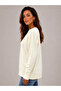 Women's Boat Neck Textured Knitwear Sweater 27K12317-16 - 2