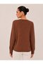 Women's Round Neck Sparkling Knit Sweater 27K12307-12 - 3