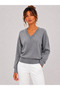 Women's V-Neck Knitwear Sweater 27K12309-06