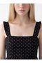 Quality Pieces from Çelebi Store Ruffle Square Roba Collar Polka Dot Dress - 3