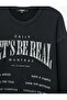 Three Thread Cotton Long Sleeve Crew Neck Oversize Printed Sweatshirt - 3