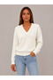 Women's V-Neck Knitwear Sweater 27K12309-16