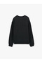 Three Thread Cotton Long Sleeve Crew Neck Oversize Printed Sweatshirt - 2