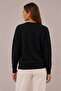 Women's Round Neck Textured Knitwear Sweater 27K12008-99 - 3