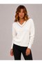 Women's V-Neck Knitwear Sweater 27K12319-16