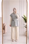 Mihra Crew Neck Buttoned Tie Vest-Kr6022 Gray