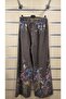 Italian Velvet Dress and Trousers Set with Thin Ribbed Pattern - 7