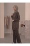 Stone Print Detailed Low-Sleeve Oyşho Top-Bottom Set - 3