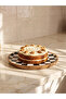 Rmz Gi̇yi̇m Farkiyla Checkerboard Embroidered Serving Plate