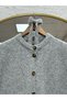 Mihra Crew Neck Buttoned Tie Vest-Kr6022 Gray - 3