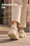 Women's Thick Sole Casual Sports Shoes Modern Lace-Up Casual Sneaker - 6