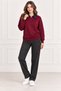 Women's Denim Shirt Collar Long Sleeve Oversize Knitwear Sweater - 8