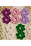 5 Pairs of Knitted Children's Bun Hair Clips (10 Pieces)
