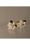 Xuping Cream Gold Magnolia Flower Stud Earrings - Vintage Elegant Non-Tarnish Anti-Allergy Fade-Resistant Stylish Gift New Season Trend Women's Earrings - 5