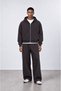 Men's Basic Panda Baggy Sweatpants Brown - 4