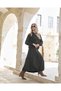 Zipper and Stitching Detailed Blouse Balloon Skirt Set 40004 Khaki - 2