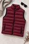 High Collar Zippered Quilted Inflatable Vest