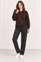 Women's Denim Shirt Collar Long Sleeve Oversize Knitwear Sweater - 7