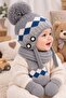 0-18 Months Baby Boy Scarf Beanie Gloves Set of 3