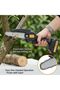 Electric Chain Saw DX2594, 500W, 21V, 3C 1300 Lithium Battery 24000 R/Min Speed, 5-8 cm Shear Range, 2-3 Hours Charging, Cordless Power Tool, Carrying Case Included - 3