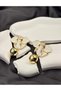 White Flower Pearl Dangle Earrings Bijouterie Modern Anti-Allergic Women's Earrings Gift Exaggerated Models - 5