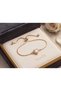 Gold Color Heart Zircon Stone Adjustable Women's Bracelet - 4