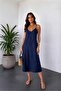 Soft Modal Women's Non-Ironing Adjustable Strap Casual Long Summer Dress - 3