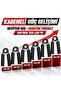 6-Piece Hand Spring Set 45-159 kg Adjustable Grip Strengthener Metal Hand Black - 4