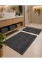 2-Piece Bathroom Mat Set Anthracite Soft Machine Washable 50X70 and 70X100 - 3