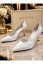 Women's Heeled Shoes Black Stiletto Comfortable Patent Leather for Daily and Special Occasions - 4