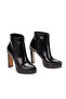 Shiny Platform Sole Thick High Heeled Women's Boots