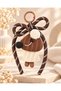 Karamel Latte Knitted Figured Bag and Phone Charm - 2