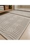2-Piece Bathroom Mat Set Beige Soft Machine Washable 50X70 and 70X100 - 4