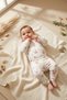 Mia Bunny 100% Cotton Ribbed Baby Girl Set - Pink Rabbit Patterned Long Sleeve Bodysuit and Leggings Set - 3