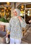 Oversize Premium Quality Leopard Pattern Knitwear Hijab Hooded Sweater - 4