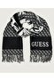 Unisex Scarf Shawl Monogram Patterned Tassels Suitable for Daily Use Soft Textured Aw5662Pol03