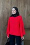 Golden Wide Sleeve Sweater Red - 2