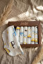 100% Cotton Yellow Car Patterned Baby Mouth Wipes Set - 7-Piece Soft Textured Set with Ecological Gift Box - 5
