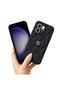 Oppo Reno14 F Compatible Case Camellia Leather Case Black - 3