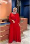 2-Piece Comfortable Dress Set Red - 3