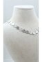 Serrated Round Sequin Necklace - 2