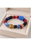 Colorful Beaded Gold Detailed Bracelet – Stylish Daily Accessory with Ethnic Patterns - 3