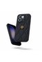 Oppo Reno14 F Compatible Case Camellia Leather Case Black - 2