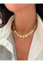 Serrated Round Sequin Necklace