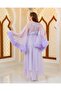 Special Design Tulle Detailed 2-Piece Long Dressing Gown and Nightgown Set (Boxed) - 4
